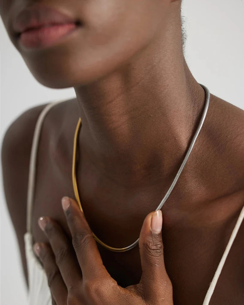 Colar Corrente Mix Banhado em Ouro 18k
