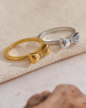 Anel Laço Minimalista Banhado em Ouro 18k