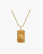 Colar Pingente Dourado Banhado em Ouro 18k