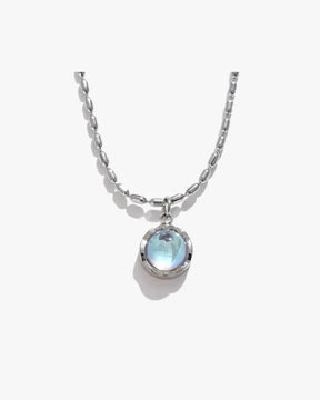 Colar Pedra da Lua Banhado em Ouro 18k