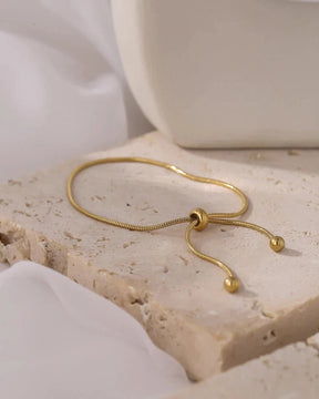 Pulseira Corrente Ajustável Banhado em Ouro 18k